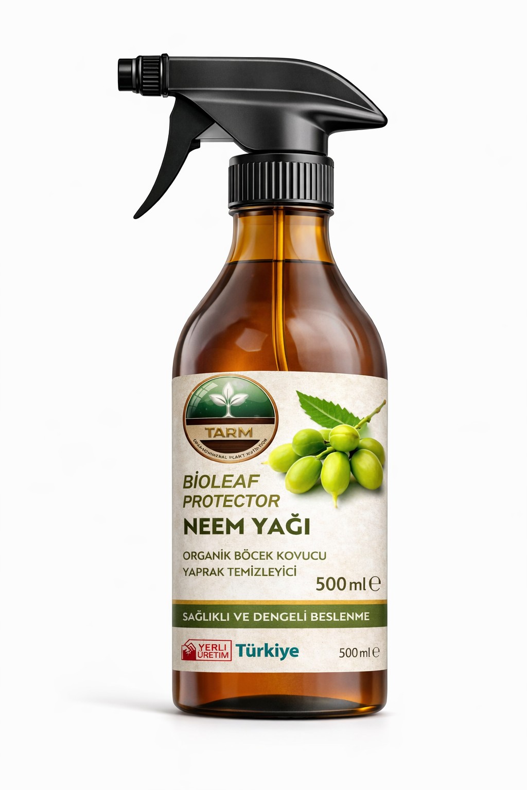 Neem Yağı Organik Bitki koruyucu Sprey (Bioleaf Protector) 500 ml sprey - 1