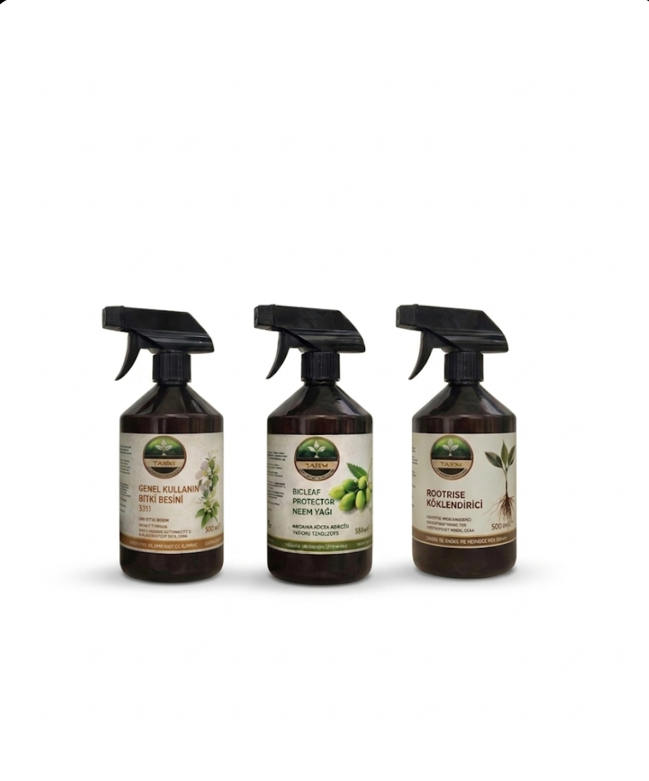 Üçlü Bakım Bitki Seti - Neem Yağı organik bitki koruyucu ( Bioleaf ...